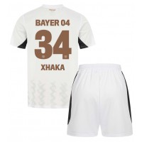 Bayer Leverkusen Granit Xhaka #34 Replica Away Minikit 2024-25 Short Sleeve (+ pants)